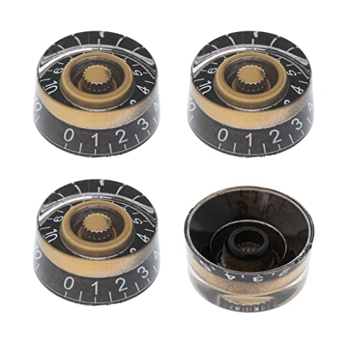 gazechimp Lot de 4 boutons de potentiomètre avec chiffres blancs vitesse bouton pour les paul guitare électrique - Les Beatles, Paul McCartney, John Lennon, RIngo Starr, George Harrison gazechimp Lot de 4 boutons de potentiomètre avec chiffres blancs vitesse bouton pour les paul guitare électrique – Image 5