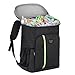 JEMESI 30L Kühl Rucksack Kühltasche - Groß Kühlrucksack Wasserdichten Sportliche Kühlbox Isoliertasche für Camping,Wandern, Picknick (Schwarz)