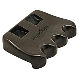 MoyanSuper Wood Pool Cue Holder Non-Slip Silicone Base Solid Wooden Construction | Holds 2/3/4/5 Cues Weighted Metal Inside for Stability Billiard Accessory for Table, Bar & Game Room，Brown
