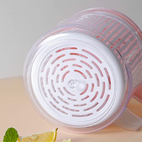 Dryer Salad Spinner 2.5L - Kitchen Manual Lettuce Spinner With Secure Lid Lock & Rotary Handle - Easy To Use Salad Spinners Kitchen #TOP3