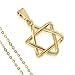 SURI Star of David Necklace for Women - Magen David Pendant in Gold-Filled or Silver Stainless Steel with Gift Box | Judaica Jewelry Gift for Women | Israel Star of David