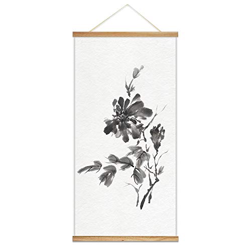 NWT Hanging Poster Magnetic Wooden Framed, Ink Painting Designs Home Wall Poster Prints Decoration Ready to Hang - 18