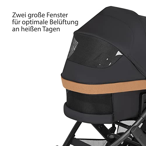ABC Design Kinderwagen Salsa 4 Air - Starter Set - 3in1 Kombikinderwagen - Set inkl. Autositz Tulip, Adapter, Wickeltasche Urban, Neugeborenen Fußsack, Regenverdeck & Moskitonetz - Farbe: toffee