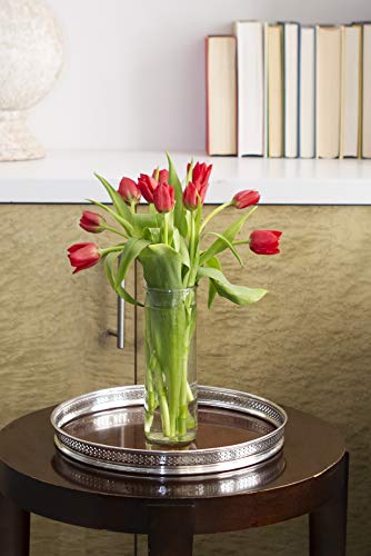 kabloom flowers - mother39s day collection - bouquet of fresh 10 red tulips with vase - gift for birthday anniversary get well easter valentine mothers day fresh flowers