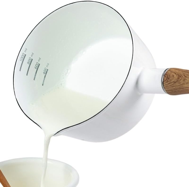 Rosoyの鍋厚いエナメル赤ちゃん米ペーストホットミルク電磁調理器ガス用