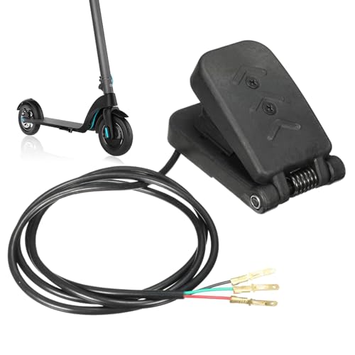 ブレーキフットペダル - 44.88x2.28x2.17インチ電気自転車アクセラレータ、多機能ポータブル速度スロットル、延滞性制御アクセサリー|乗馬安全のための電子バイクカートカーペダルr