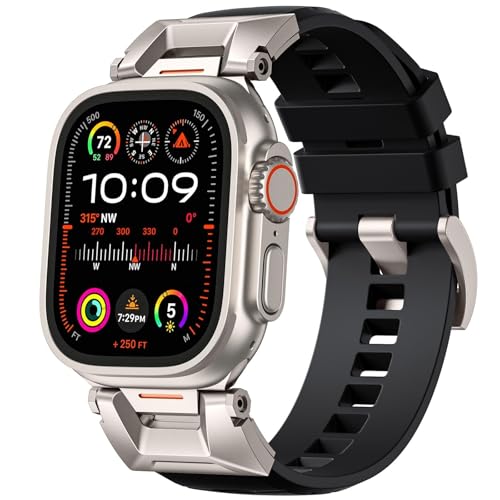Bracelet sport Apple Watch Ultra 2 souple et ultra résistant antichoc pour homme actif 49mm