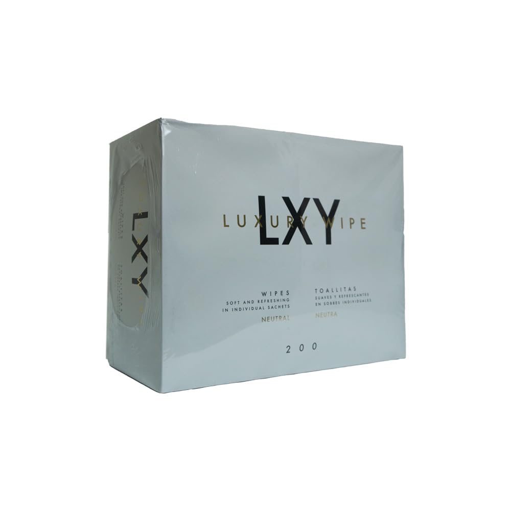 Toallitas LXY Neutra | Fabricadas en tejido sin tejer | Superficie suave microperforada, no se rompen y no dejan residuos | Pack de 200 unidades