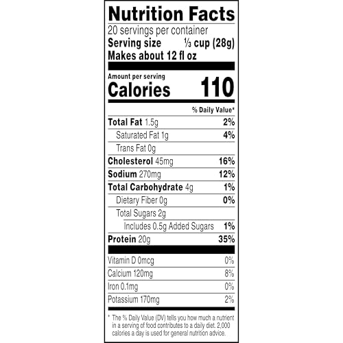 Gatorade Whey Protein Powder, 20 Servings Per Canister, 20 g of Protein Per Serving, Vanilla, 19.7 Oz