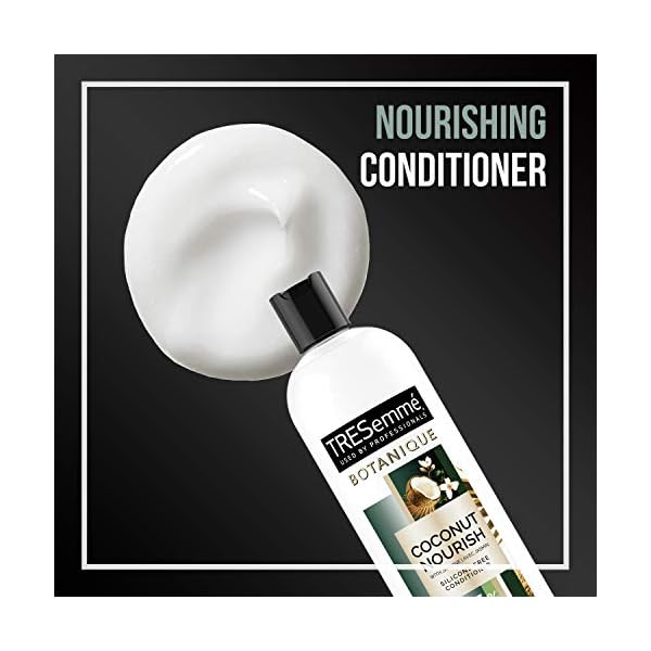 TRESemmé Conditioner Botanique Coconut Nourish 4 Count for Dry Hair And Damaged Hair 92% Natural Derived Ingredients with Professional Performance 16 oz