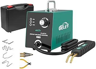 Plastic Welder Kit Hot Stapler - BELEY Adjustable 25W 65W 100W Plastic Repair Welding Machine, 220V Car Bumper Plastic Fixing Tool with 600pcs Staples