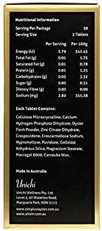 Unichi Zinc Plus Oyster Extract 60 Capsules Imported from Australia（New Packing）
