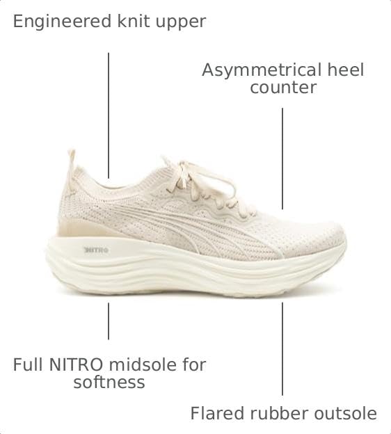 Image of PUMA Mens Foreverrun Nitro Running Sneakers Shoes | Road Running Shoes