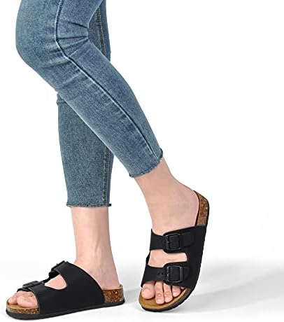 ladies flat slip on sandals