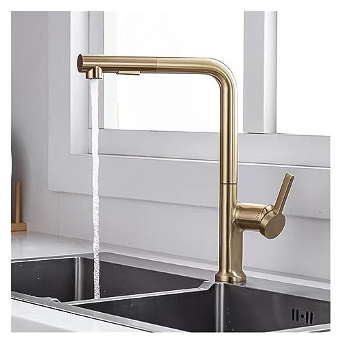 Robinet rotatif avec douchette et double mode de sortie d'eau pour un lavage de vaisselle idéal