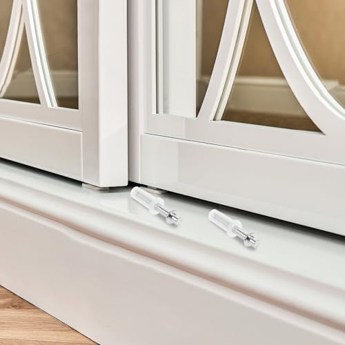 TEHAUX Kit de herrajes para puertas bifold 4 piezas con bisagra superior para puertas corredizas de clóset juego de reparación pivot metálico para almacenamiento y reemplazo de gabinete miniatura 6
