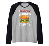 Photo Gallery certificato burger expert - divertente regalo per gli amanti degli hamburger maglia con maniche raglan Photo Gallery certificato burger expert - divertente regalo per gli amanti degli hamburger maglia con maniche raglan