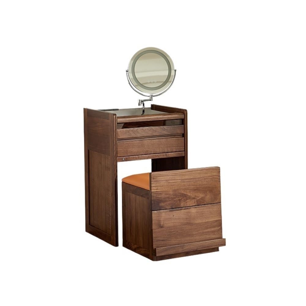 asdchZen Compact Modern Makeup Vanity Desk With Storage-Stylish Dressing Table For Small Spaces Ideal For Bedroom Nization & Cactus Decor Space-Saving Design For Effortless Style