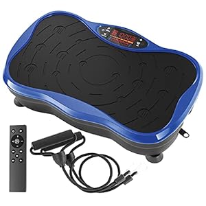 Belmint-Vibration-Plate-Exercise-Machine-Mini-Fitness-Board-with-2-Resistance-Bands-Home-Training-Equipment-Workout-Platform-for-Improve-Flexibility-Circulation-Tone-Strengthen Vibration Plate Exercise Machine – Belmint Lymphatic Drainage Machine – 2 Resistance Bands and Fitness Workout Instructions – Equipment Improves Circulation & Strength