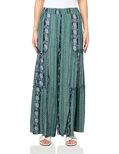 Angie Women's Floral Wide Leg Pants with Ruffles