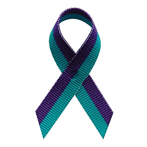 Support USA | American Made 50 Suicide Prevention Awareness Ribbons - Bag of 50 Lapel Ribbons with Safety Pins