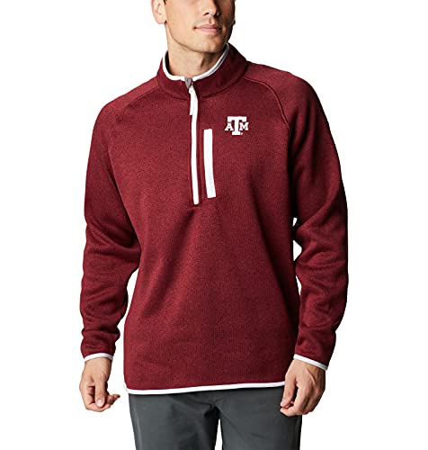 Image of Columbia NCAA mens Collegiate Canyon Point Sweater Fleece Half Zip