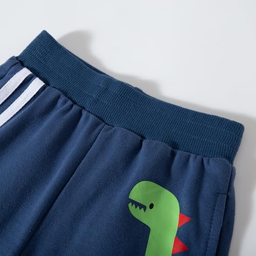 Boys Active Jogger Pants, Toddler Cartoon Pattern Sweatpants 2/3 Pack3