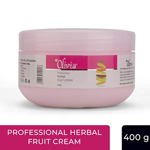 Image of Olivia Professional Herbal Fruit Cream with Natural Fruit & Herbal Extracts | Hydrating Face Cream for Soft, Radiant Skin | Enhances Texture, Elasticity & Skin Tone | For All Skin Types | 400g