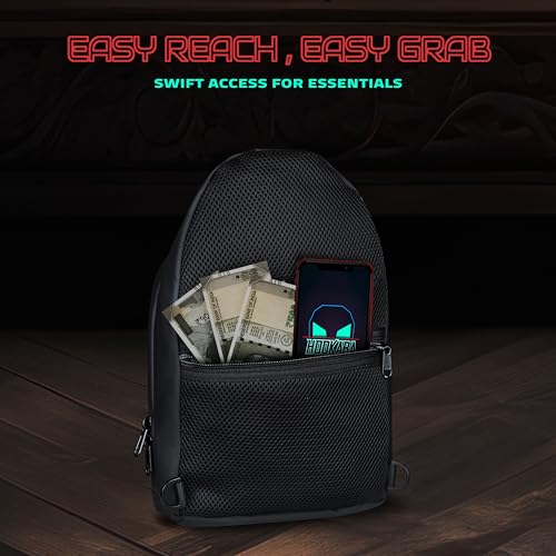 Image of Hookaba: LED Unisex Sling Bag,1 year Manufacturer Warranty, For School, College,Travel, DJ nights, Live Concerts, Party & Gym, 9.6 inches Tablet Waterproof IPX5