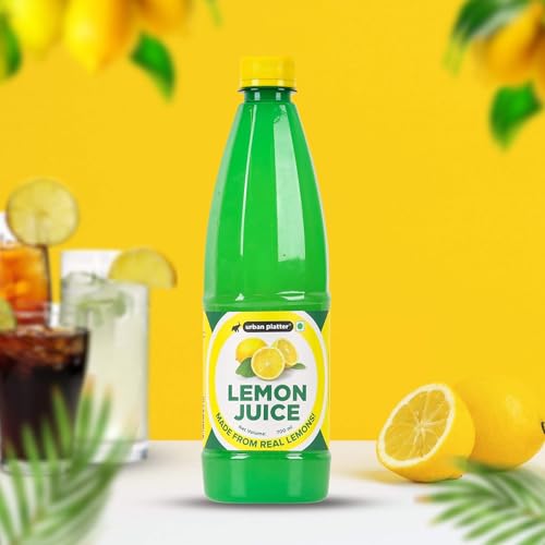 Image of Urban Platter Lemon Juice Concentrate, 700ml (Equivalent of 70 Lemons | Quick and Easy | Ideal for Beverages and Daily Use)