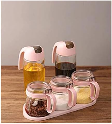 Spice boxs Condiment Container, Glass Made, Suitable for Kitchen.Product Size: 8.4cm*10.2cm, 3 Pcs
