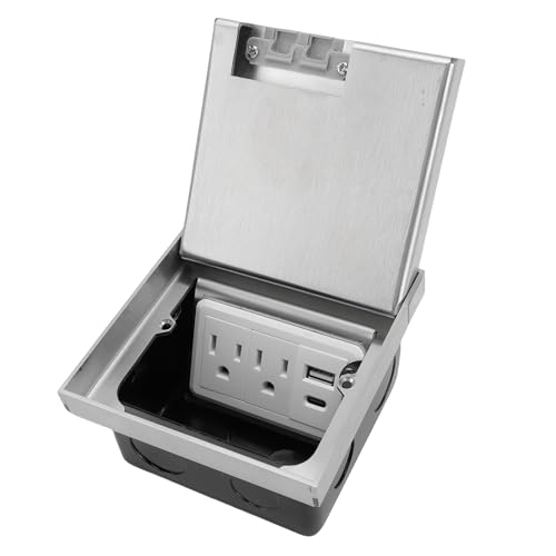 Zerodis ���ߍ��ݎ����R���Z���g 2��3�s���R���Z���g USB A USB C�|�[�g�t�� ��F PC�X�e�����X�X�`�[�� �h���݌v �L�b�`����I�t�B�X�ɓK�p 110x110x18mm 100x100x55mm