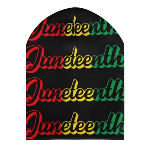 Juneteenth Freedom Day African American Kids Beanie Hat for for Girls Boys Children Cap Winter Knitted Chemo Cancer Headwear Accessories Gifts Decoration Black3