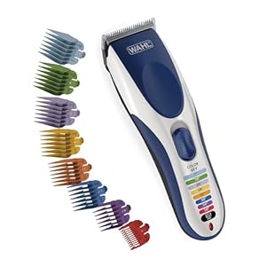 Wahl Color Pro Cordless Rechargeable Hair Clipper & Trimmer – Easy Color-Coded Guide Combs – for Men, Women, & Children – Model 9649P
