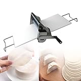 Laminadora de masa plegable, grosor ajustable manual para pizza y pastelería, ideal para hornear en casa y comercial