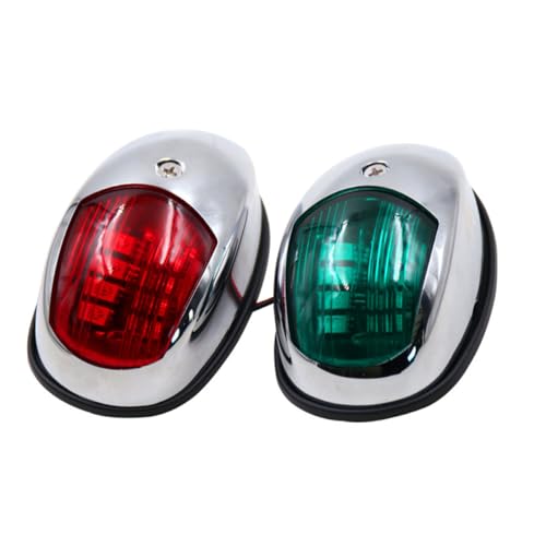 HONMEET 2Pcs LED Navigation Lights for Boats Bow Lights Energy Efficient Running Lamps Durable Construction for Pontoon Yacht Fishing and Speed Boats