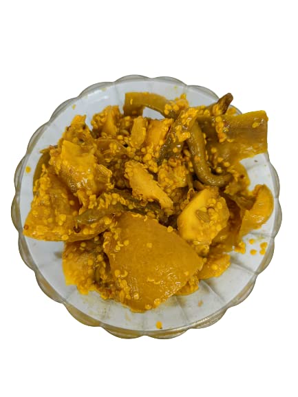 Image of Organic Anand Homemade Ginger Lemon Green Chilli Mix Pickles 500gram Khatta Mix Ghar ka Achaar, Flavourful, Delicious, Traditional Taste