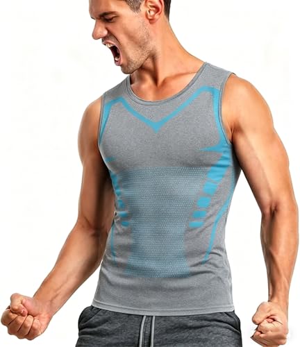 Chemise athlétique respirante haut de compression homme à séchage rapide