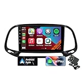 CHARGONIC Radio Coche Android 14 9 Pulgadas para Fiat Doblo 2015 con CarPlay Android Auto Bluetooth GPS FM MirrorLink Cámara Trasera (8Core-8+128GB)