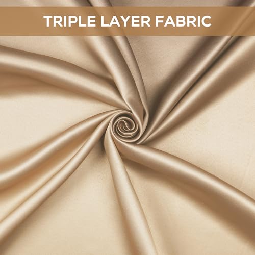 Image of Story@Home 100% True Blackout Window Curtains 5 Feet Long Set of 1 | Room Darkening Curtain | Gradient Printed | Ombre Curtains for Living Room | (116 x 152 cm, Beige & Brown)