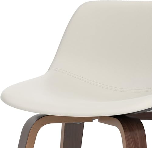 Miniatura 125 de SIMPLIHOME Randolph - Taburete moderno de mediados de siglo de madera curvada de 28 pulgadas (juego de 2) en piel sintética vegana gris piedra para