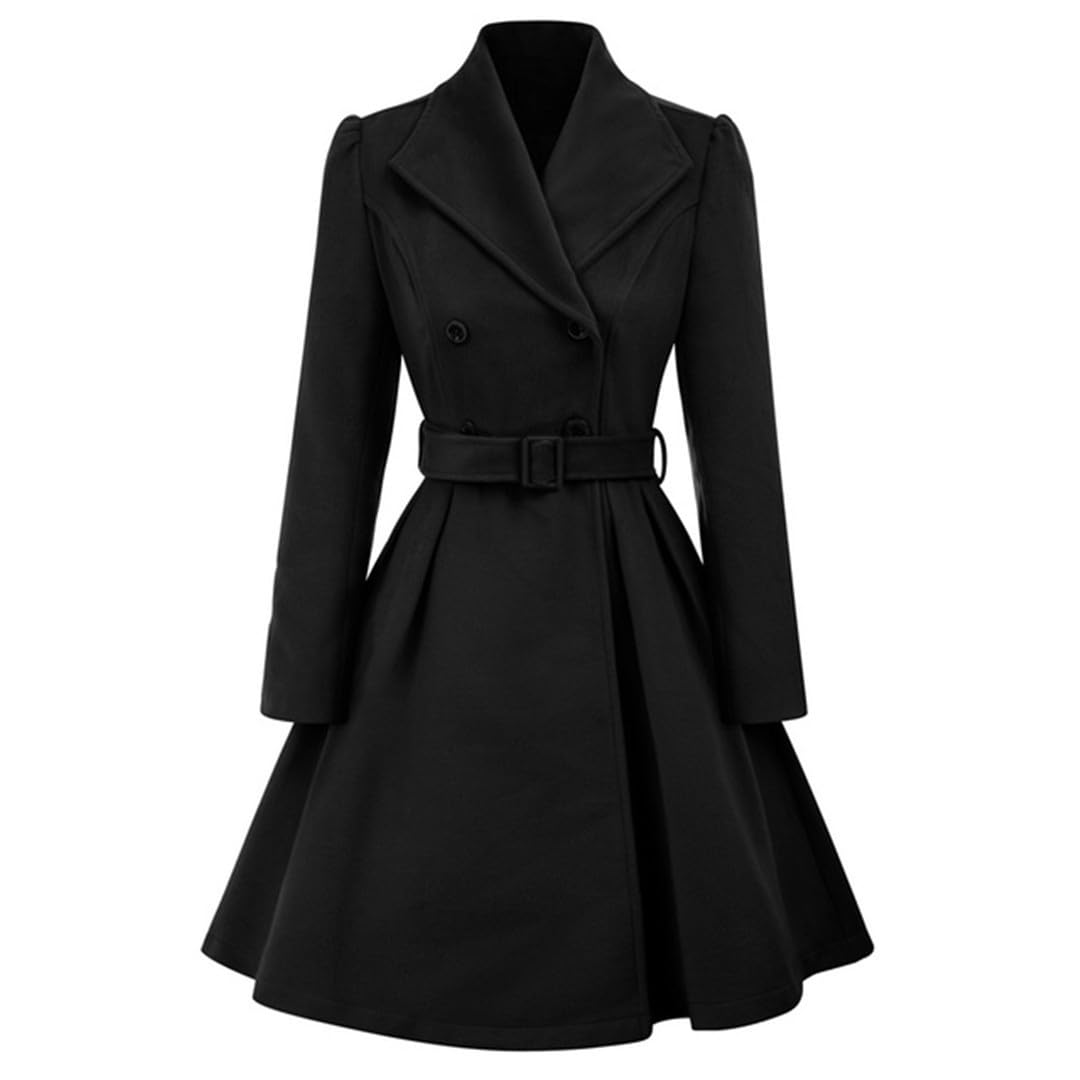 Amazon.com: Women's Double Breasted Dress Coats Winter