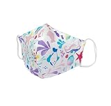 Product Image of the USA Kid Face Mask includes 5 Polypropylene Filters Double Layers Cotton with Filter Pocket and Nose Wire Bridge, Reusable & Washable - Made in USA –Dimension 9” x 4.8”