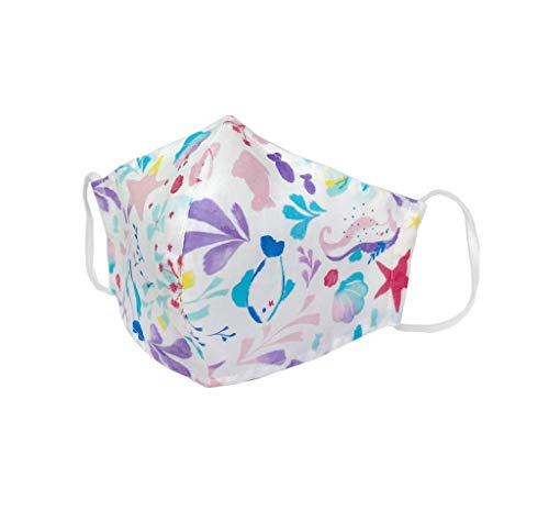 Product Image of the USA Kid Face Mask includes 5 Polypropylene Filters Double Layers Cotton with Filter Pocket and Nose Wire Bridge, Reusable & Washable - Made in USA –Dimension 9” x 4.8”