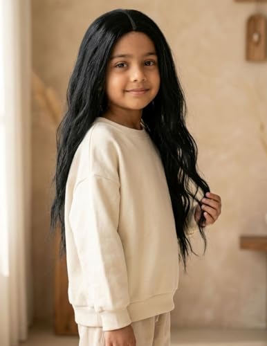 Image of BookMyCostume Long Black Hair Extension Wig - Perfect for Fancy Dress, Ma Kali Look & Dance Performance