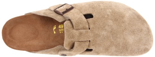 Birkenstock Women's Boston Sfb Habana Oil Lt, Taupe Suede, 6-6.5 #TOP4