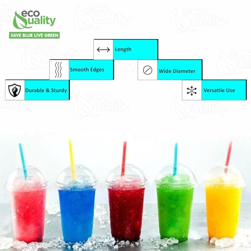40 pitillos anchos para Bubble Tea coloridos desechables miniatura 2
