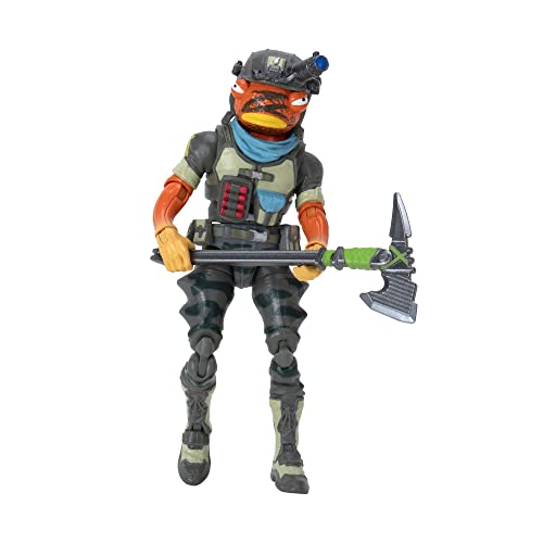 Fortnite Solo Mode Core Triggerfish, 4-inch Highly Detailed Figure with Harvesting Tool, Styles Include Fennix, Riptide, Grotto Henchman, Sludge, and More. Collect Them All.