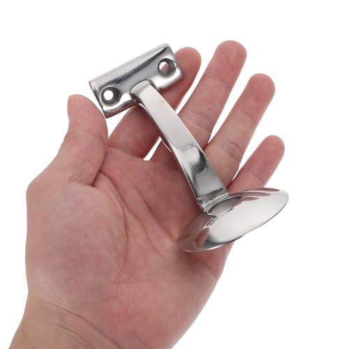 Soporte de escalera de acero inoxidable plata Zerodeko mejoras de seguridad para pasamanos 4