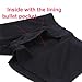ANNUO Strap Panties Underwear, Plus Size Strap Strapless boxers brief for Men Women Black-4XL size